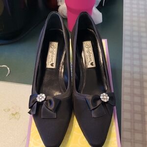 Brighton Zurich Black High Heel Pumps Size 7